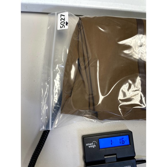 MAX MARA High Rise A Line Midi Skirt with Faux Leather Trim Brown Size 8 - Picture 9 of 9